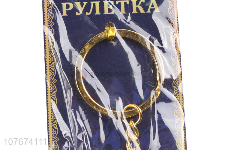 Popular product round metal key chain for tourist gifts