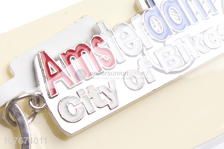 New style good price zinc alloy one ring key chain