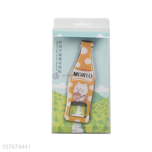 Multi-function bottle opener fridge magnet sticker for home décor