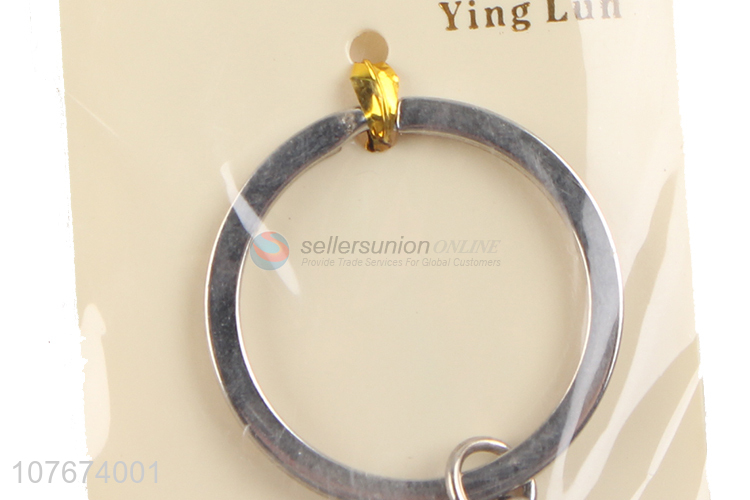 New design cute bear shape key chain with one ring