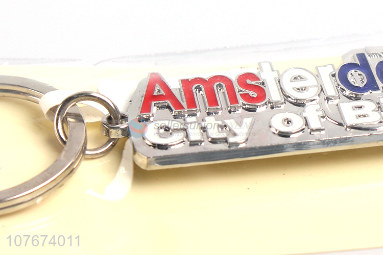 New style good price zinc alloy one ring key chain