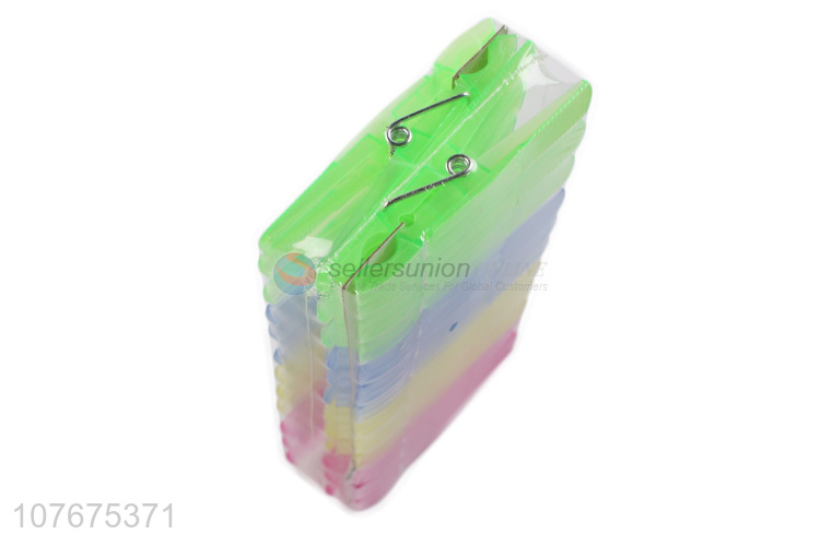 Factory direct sale plastic clip for drying clothes transparent clip