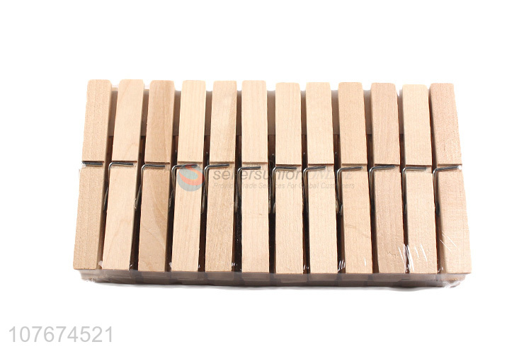Long wooden clothespin windproof clip 10cm wooden clip