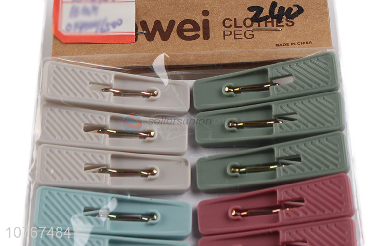 Popular Home Furnishing Applicable Windproof Clothes Clip Flat Plastic Clip