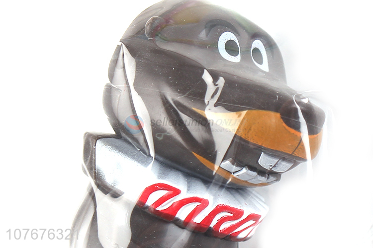 Low price student stationery dog shape plastic pencil sharpener