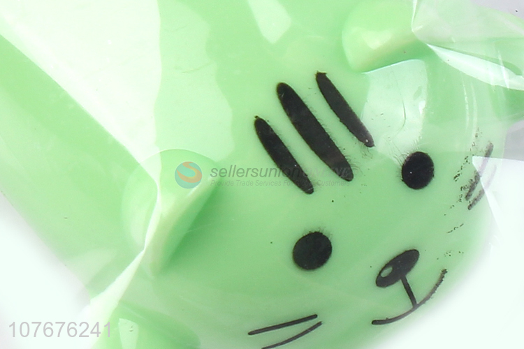 Top seller kids stationery cat shape plastic pencil sharpener