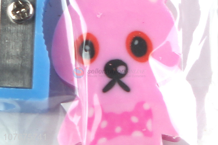 New arrival school stationery pencil sharpener with eraser