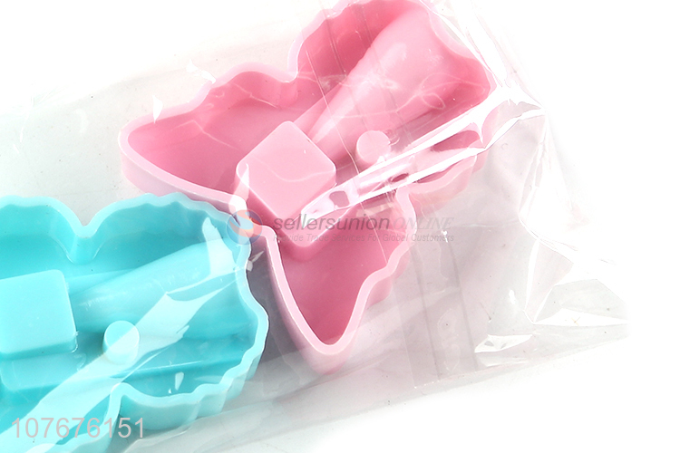 New products student stationery butterfly shape plastic pencil sharpener