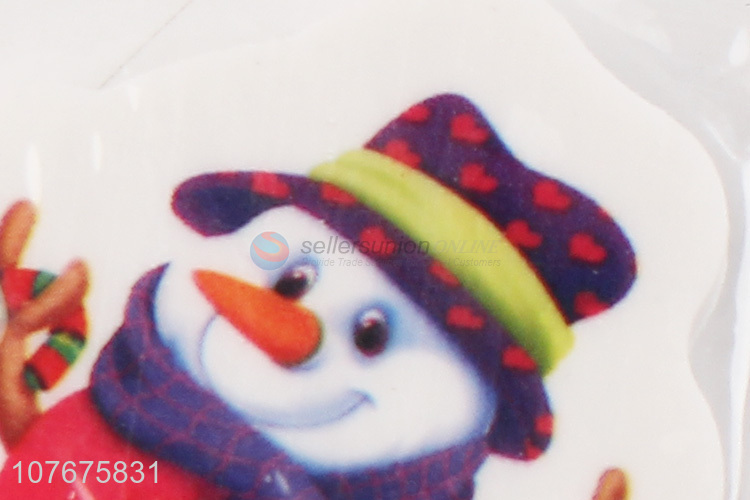 Top seller kids stationery cartoon snowman shape eraser