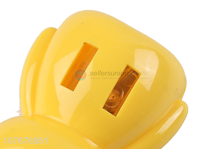 Hot products student stationery bear shape plastic pencil sharpener
