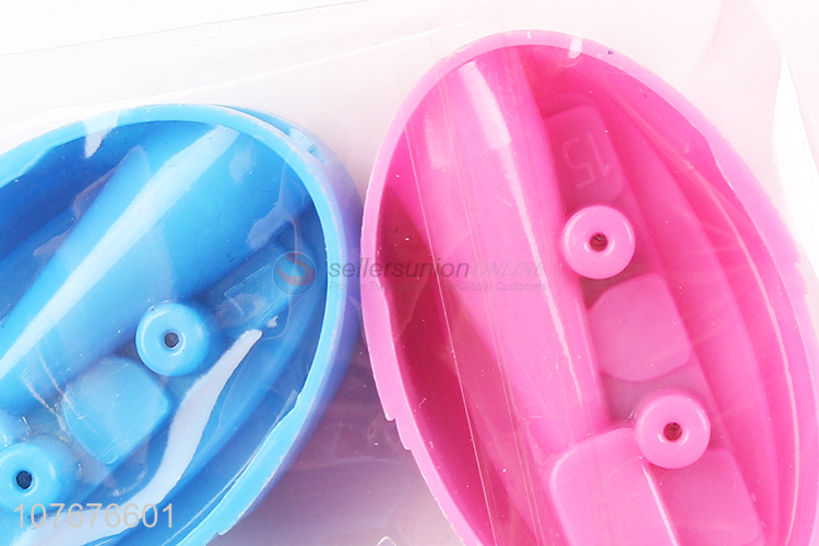 Premium quality school stationery oval shape plastic pencil sharpener