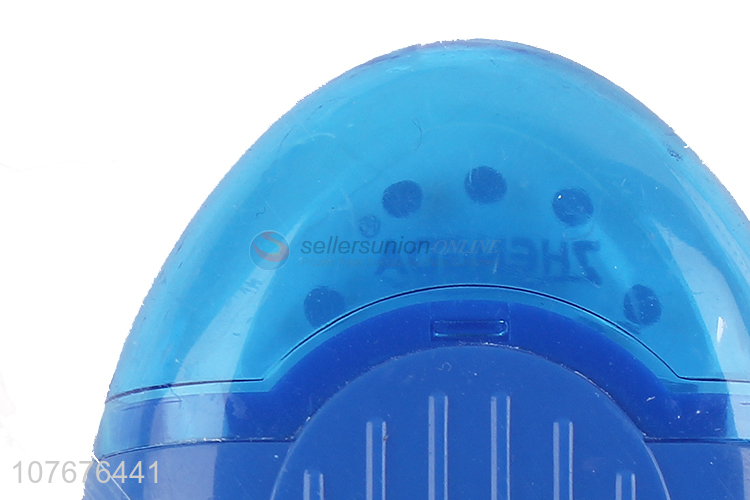 Top seller student stationery egg shape plastic pencil sharpener