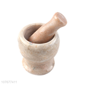 Hot Sale Natural Marble Mortar And Pestle Set Multipurpose Crusher