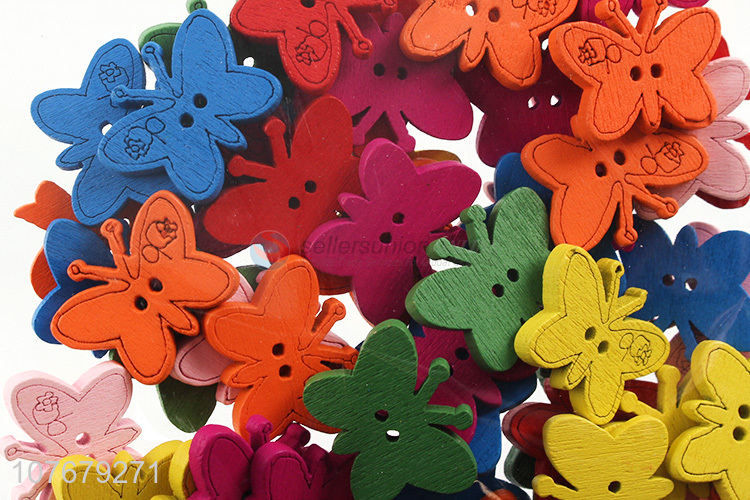 Cute cartoon wooden accessories handmade butterfly accessories