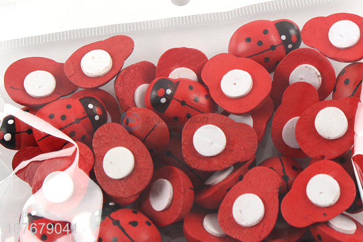 Newly home decoration shop decoration seven-star ladybug big wooden clip