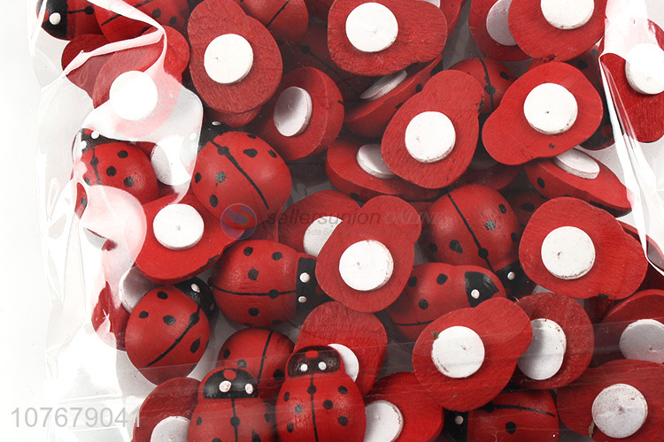 Newly home decoration shop decoration seven-star ladybug big wooden clip
