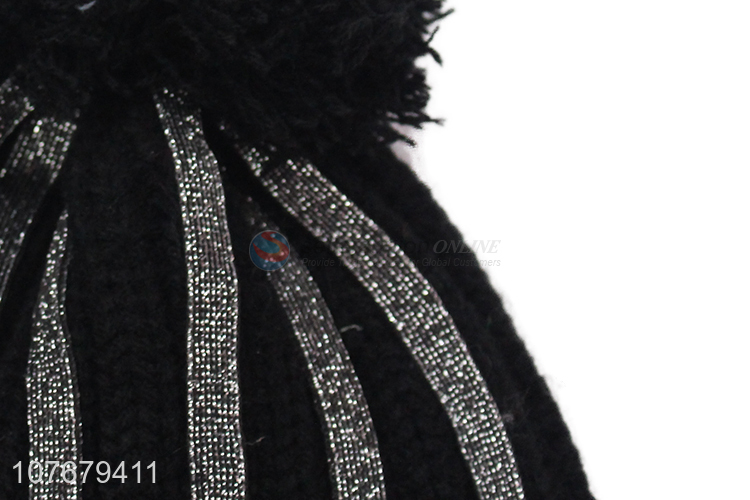 New Style Pompon Ball Knitted Beanie Hat Winter Warm Hat