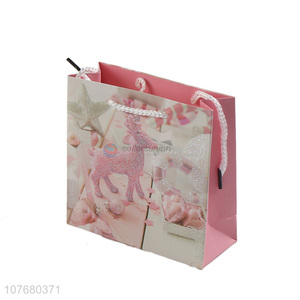 Spot girl pink and white exquisite gift cute paper bag gift bag
