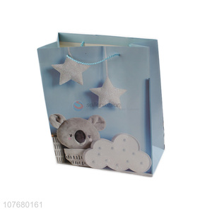 Simple and exquisite blue birthday party decoration gift bag