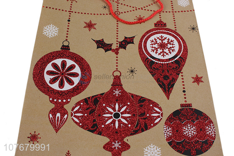 Popular red kraft paper gift bag gift gift packaging bag