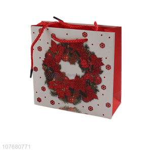 Low price christmas wreath decoration gift packaging bag tote bag