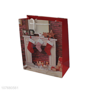 Wholesale red christmas tree kraft paper gift gift packaging bag