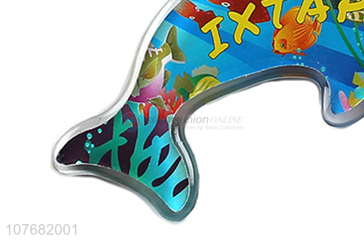 Factory price dolphin key chain acrylic keyring for souvenir
