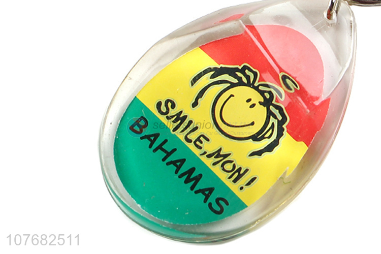 New design Bahamas souvenir key chain acrylic keychain