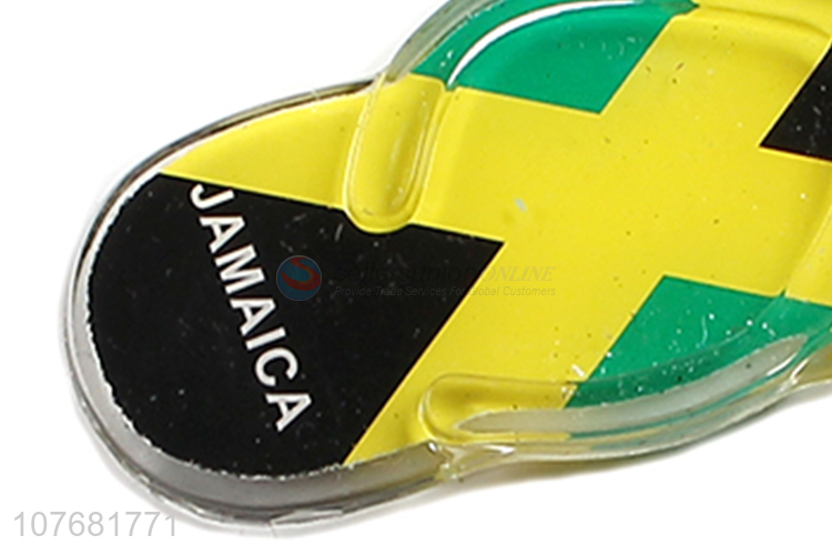 Factory price beach slipper key chain acrylic keychain key ring