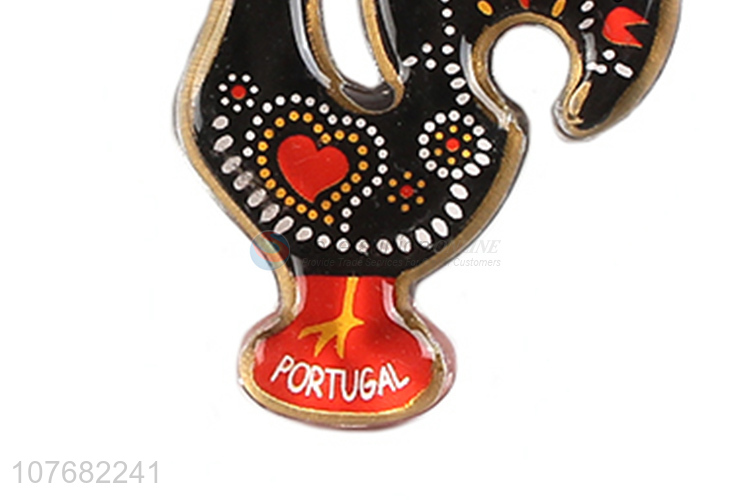 Hot selling cock key chain acrylic keyring for souvenir