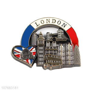 Hot sale London souvenir metal fridge magnet fridge sticker