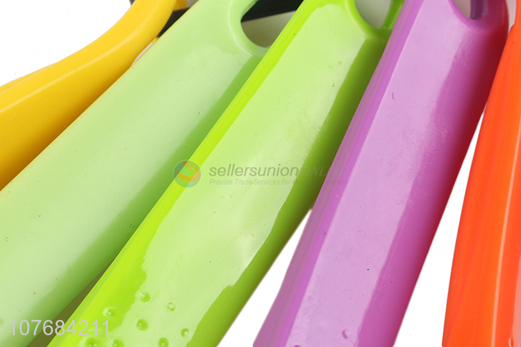 Latest Colorful Handle 6 Pieces Cooking Utensils Kitchen Cooking Turner Spoon Set