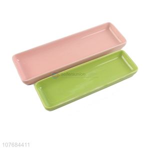 New Arrival Rectangle Ceramic Plate Pastry Sushi Plate