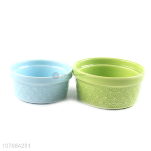 Fashion Design Large Ceramic Bowl Soup Bowl Colorful Tableware