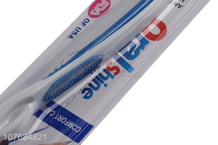 Wholesale high quality manual soft bristled adult toothbrush for gum protection