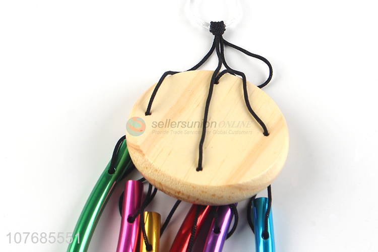 Popular products colorful tube wind chime for garden decoration