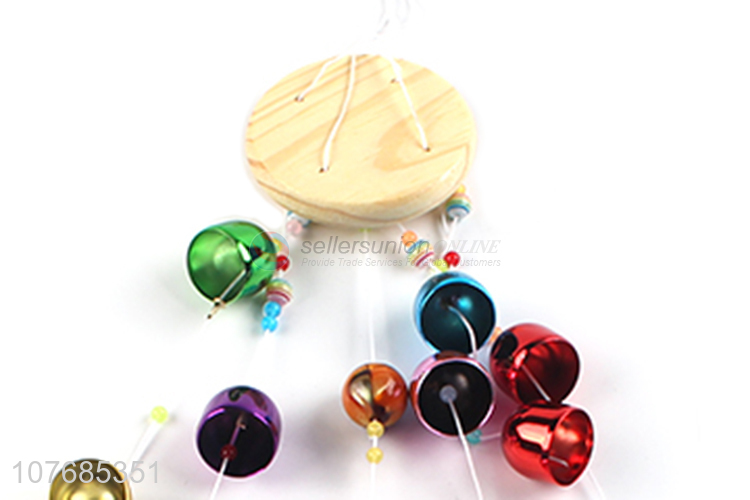 Factory direct sale colorful wooden wind chimes hanging ornaments