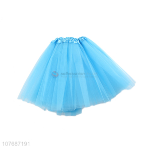 Hot selling fluffy kids pettiskirt girls gauzy skirt