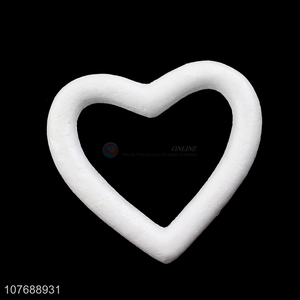 Hot product kids diy painting foam toy foam hollow heart