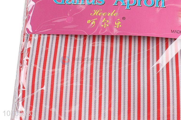 Wholesale gabardine striped apron with white background