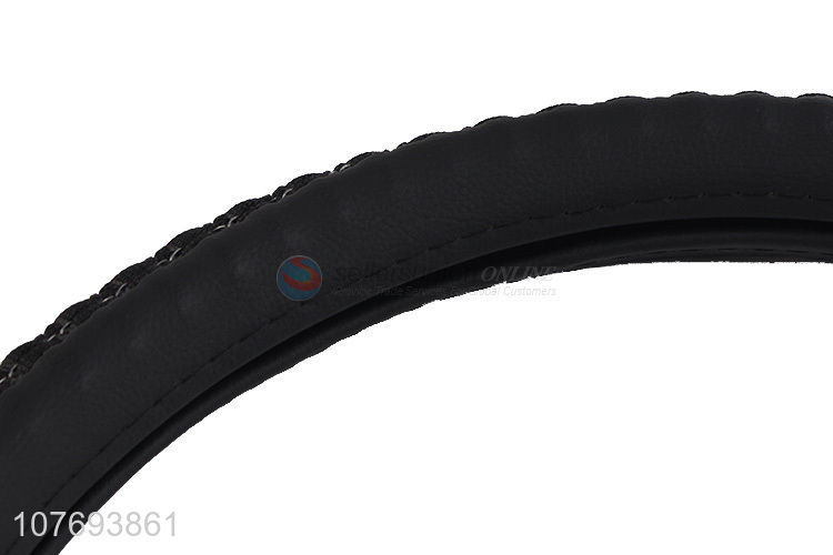 New black non-slip interior products car steering wheel cover