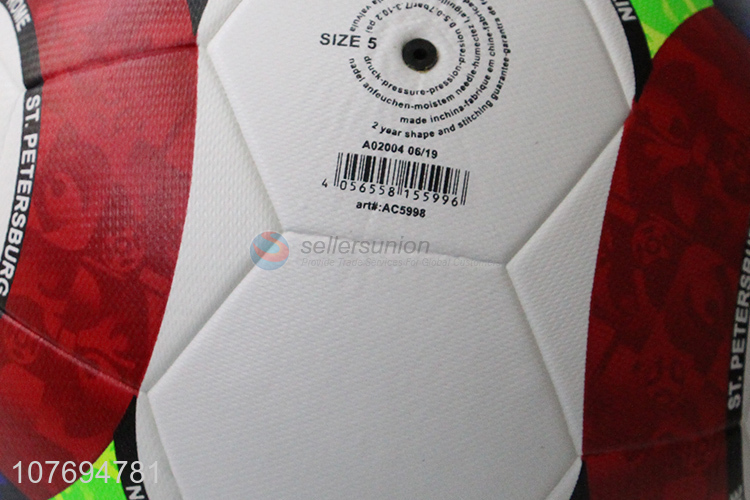 Good selling durable colourful football soccer ball for match