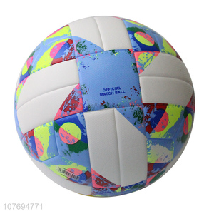 Wholesale low price colourful football soccer ball for sports