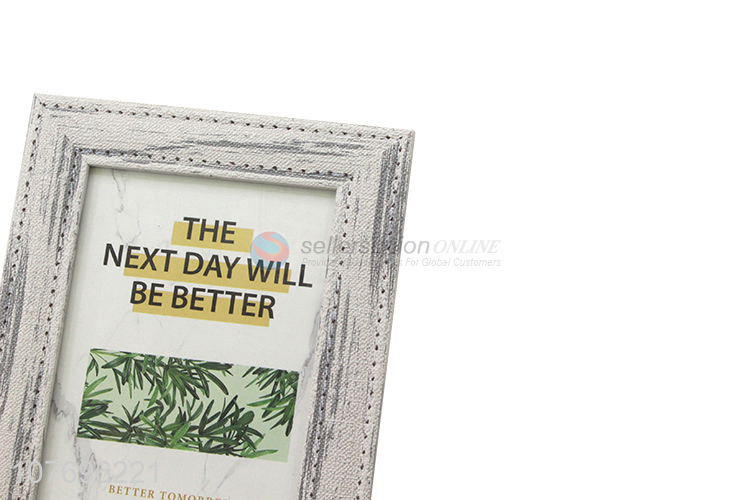 Promotional art printing plastic picture frame desktop decoration