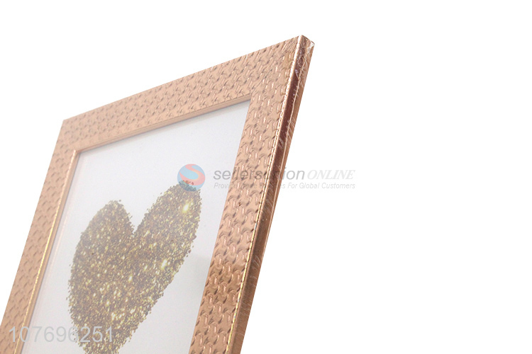 Hot products modern fancy rose gold plastic picture frame