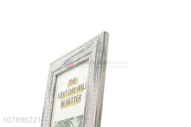 Promotional art printing plastic picture frame desktop decoration