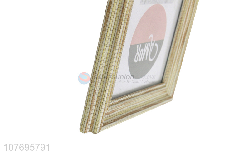 Custom minimalist yellow grid picture frame for home decoration