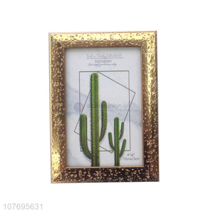 Fashion luxury tabletop photo frame textured picture frame