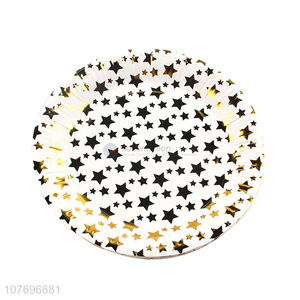 Hot product star printed disposable paper plate party plates