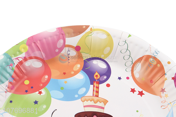 Promotional kids birthday party supplies disposable paper plate